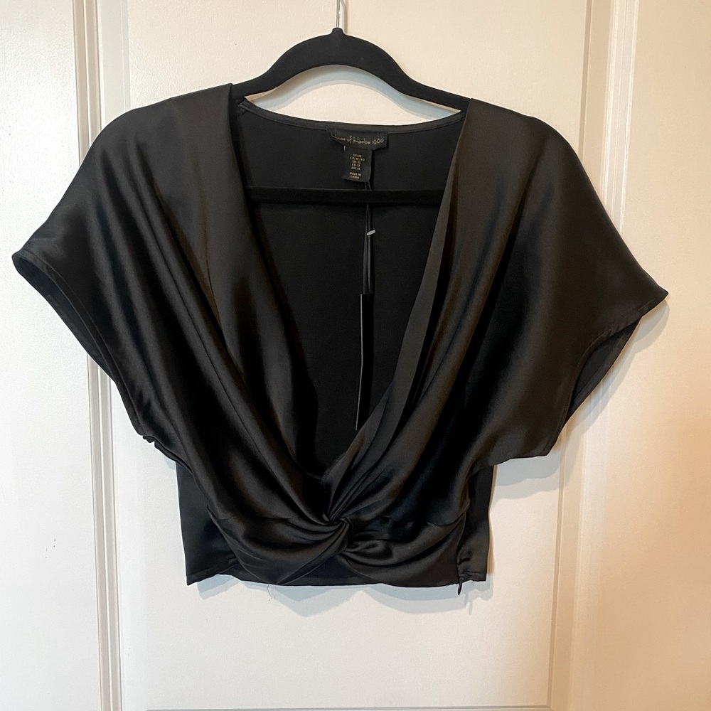 House of Harlow silk crop top nwt extra large